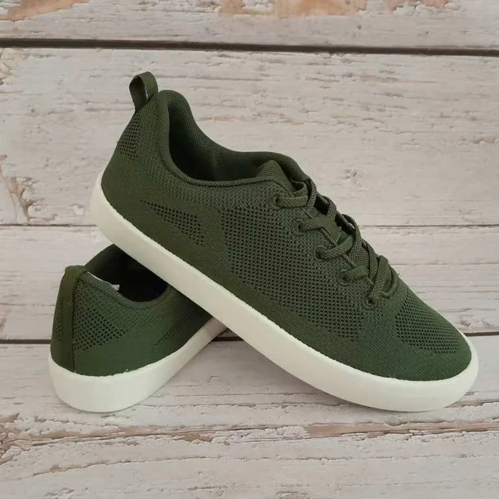 George Knit Sneaker Mens 13 Olive Green Light Breathable Lace‎ Up Casual Shoe
